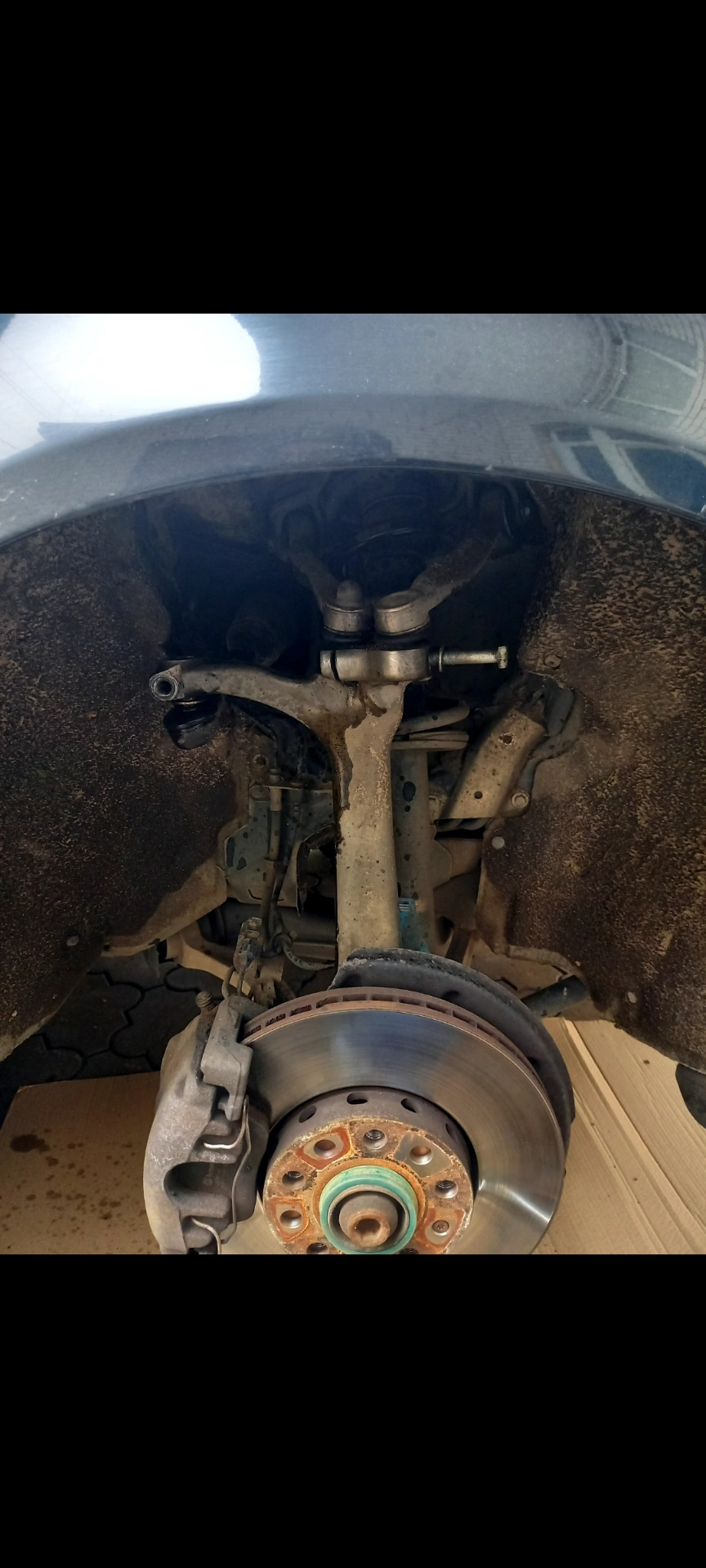 Передняя подвеска — Audi A4 Avant (B7), 1,9 л, 2006 года | своими ...