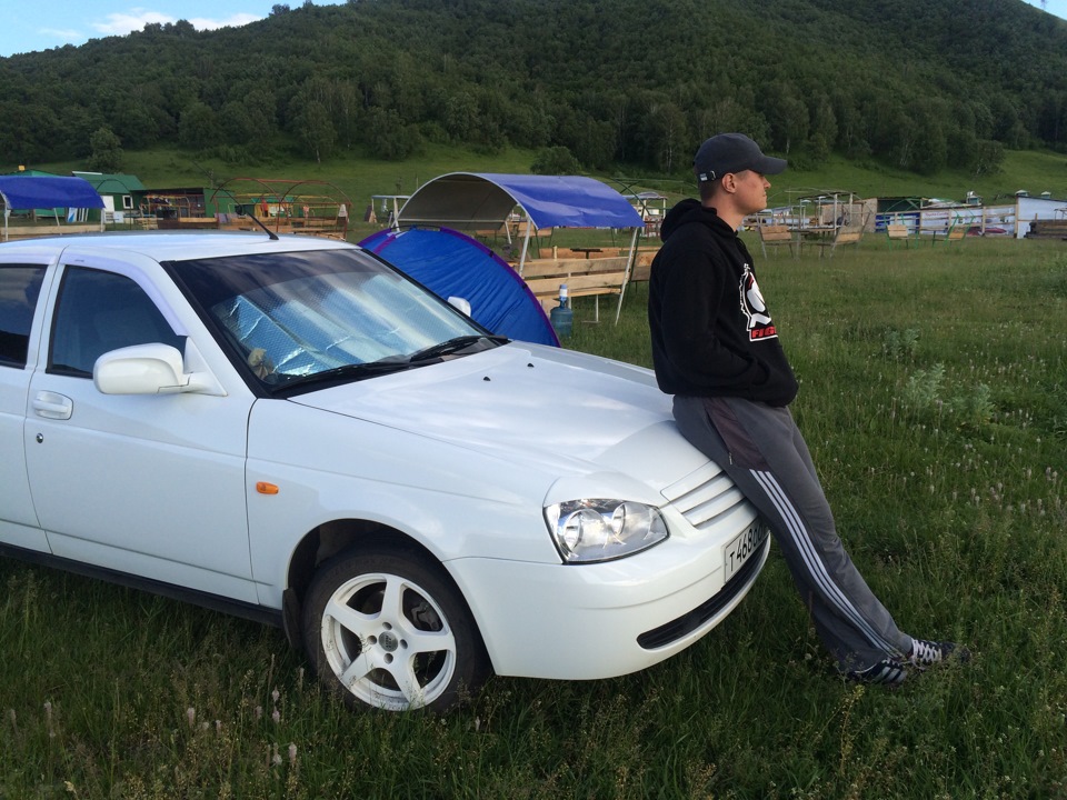 Поездка на озеро Нугуш. — Lada Приора седан, 1,6 л, 2012 года ...