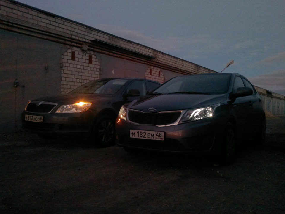 киа и шкода октавия — KIA Rio (3G), 1,4 л, 2013 года | встреча | DRIVE2