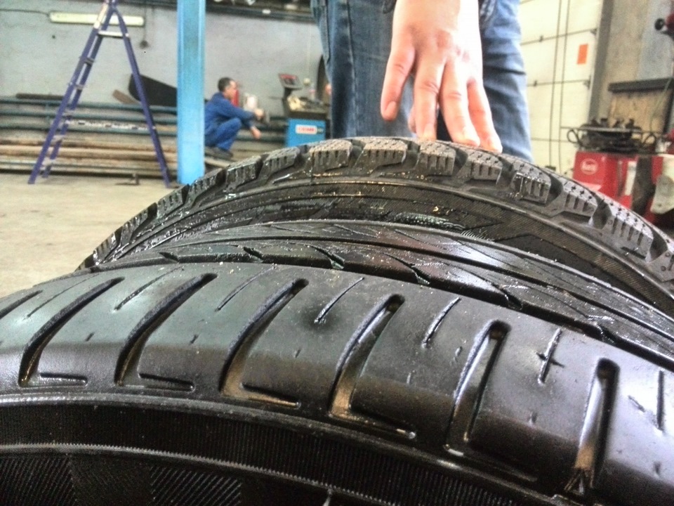 55(лето) vs 60(зима). Разлет в 2,5 см точно — Chevrolet Lacetti 5D