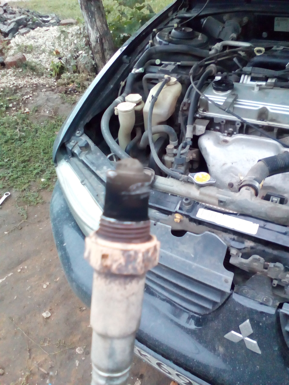 Заменил датчик кислорода — Mitsubishi Galant (8G), 2,4 л, 2001 года ...