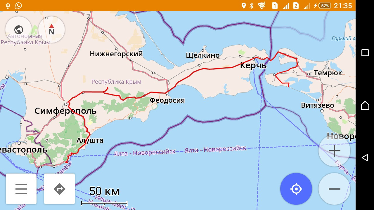 Карта крыма новороссийск