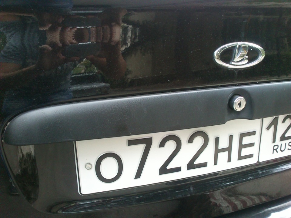 покраска решетки радиатора и задней сабли — Lada Калина седан, 1,4 л ...