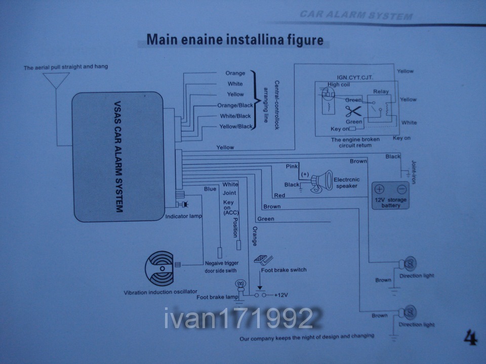 Jvc с921 схема подключения сигнализации