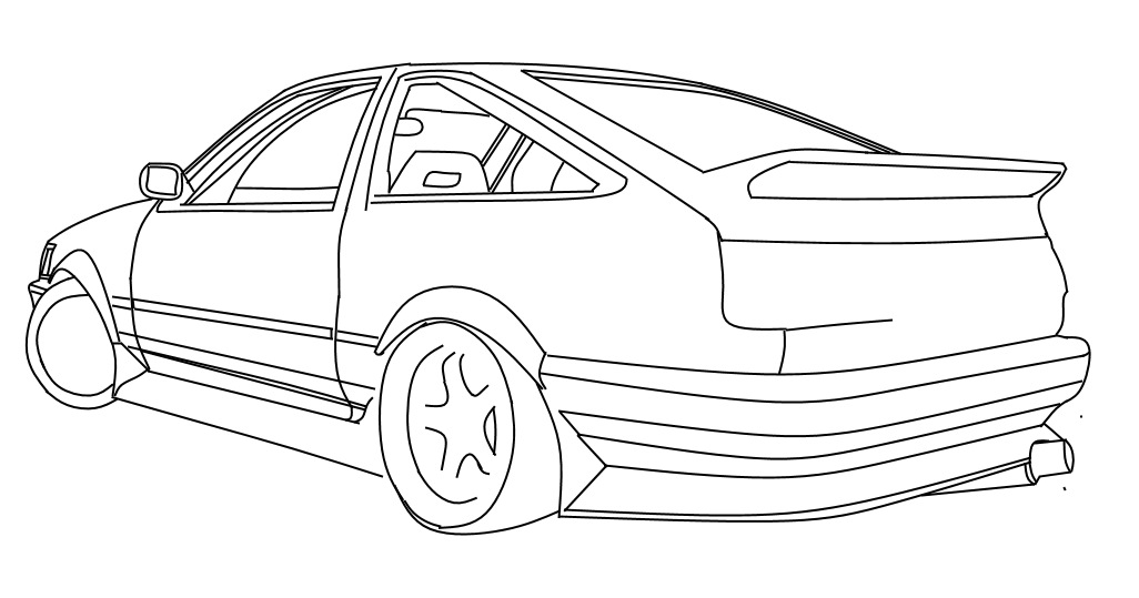 Рисунок toyota ae86