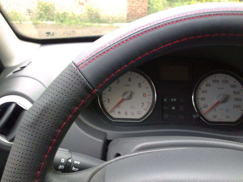 Кожа на Руле — приятно ручкам и глазам! — Renault Sandero 1G, 1,6 л ...