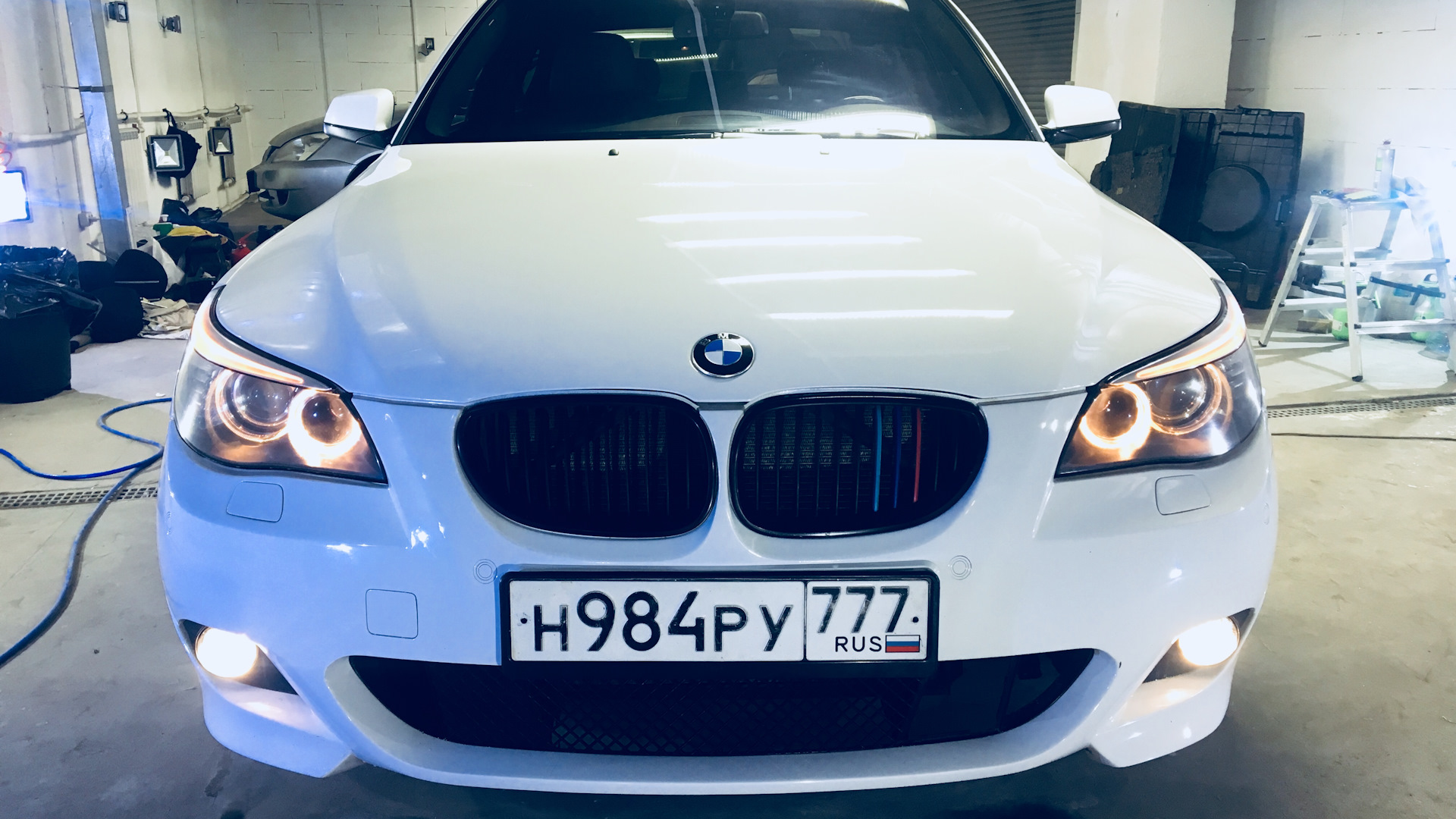 BMW 5 series (E60) 3.0 дизельный 2009 | Alpinweiss Барс-сука на DRIVE2