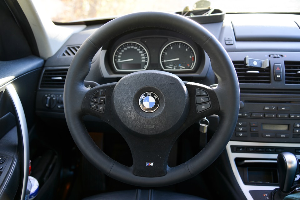 Как снять руль бмв х3 е83 Руль часть 2 - BMW X3 (E83), 3 л, 2007 года своими руками DRIVE2