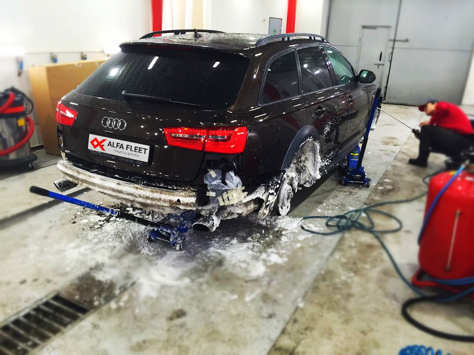 Мойка днища Audi A6 Allroad — Alfa Fleet на DRIVE2