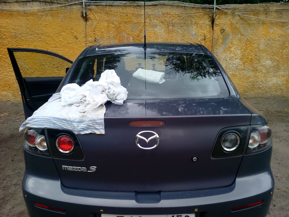 Фары, покрытие лаком. — Mazda 3 (1G) BK, 1,6 л, 2008 года | своими ...