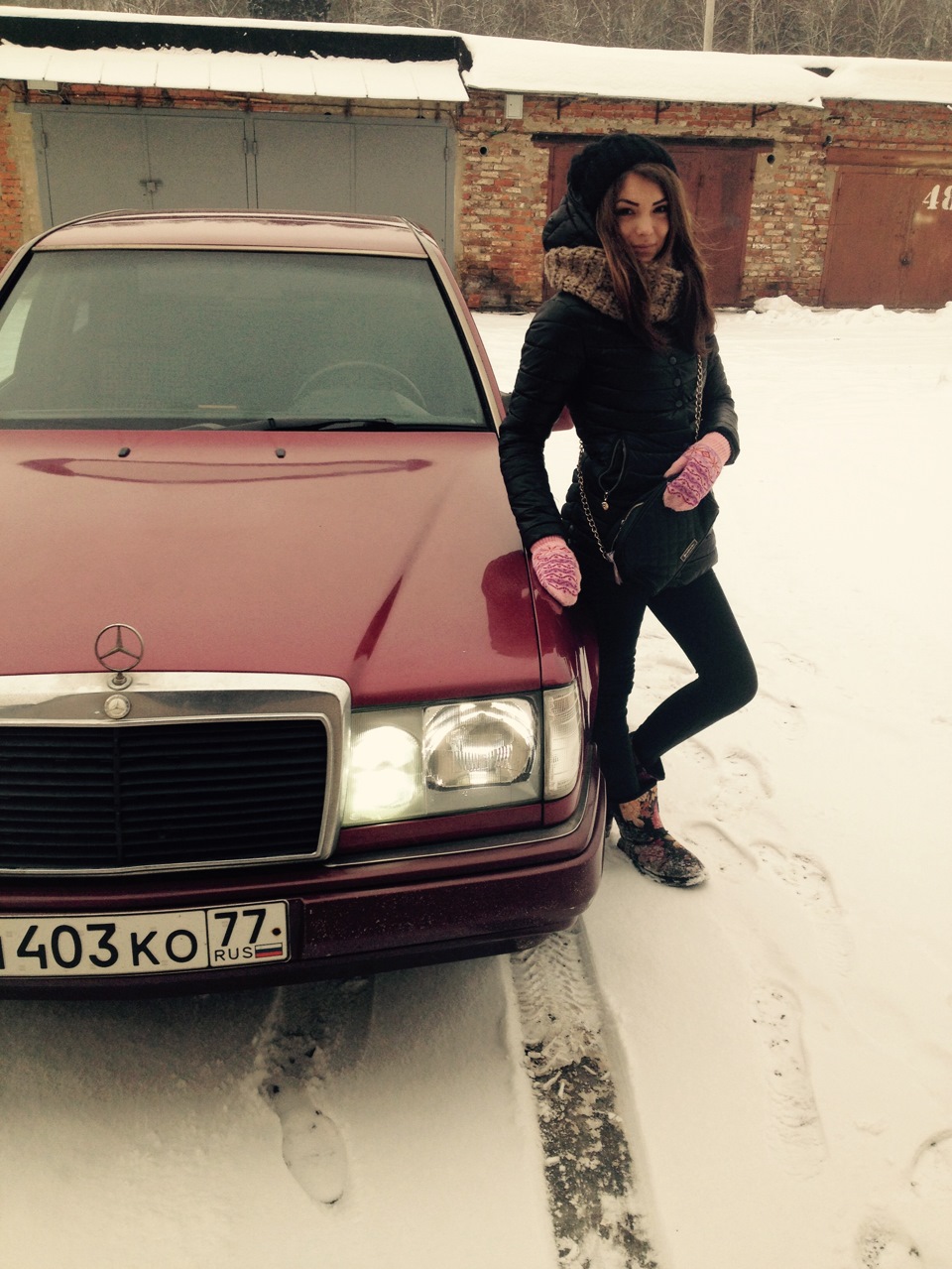 Мерседес w124 и девушки