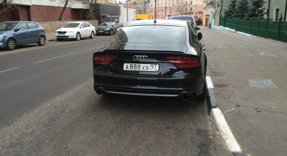 Lip спойлер — Audi A7 Sportback (1G), 3 л, 2016 года | тюнинг | DRIVE2