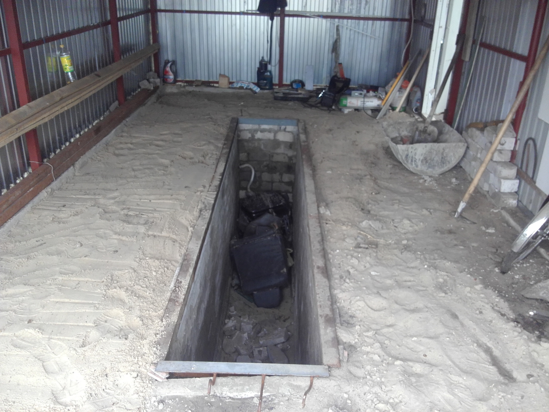 Гараж на санях своими руками