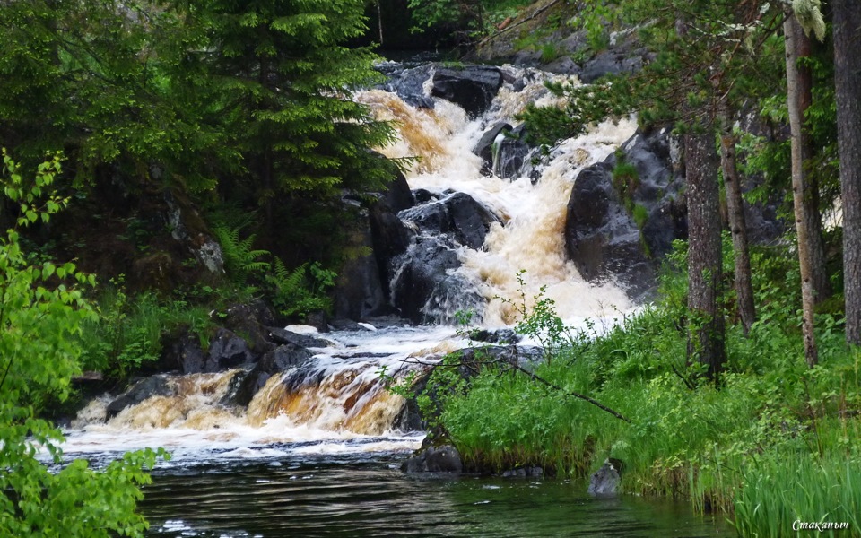 Водопады рускеала фото