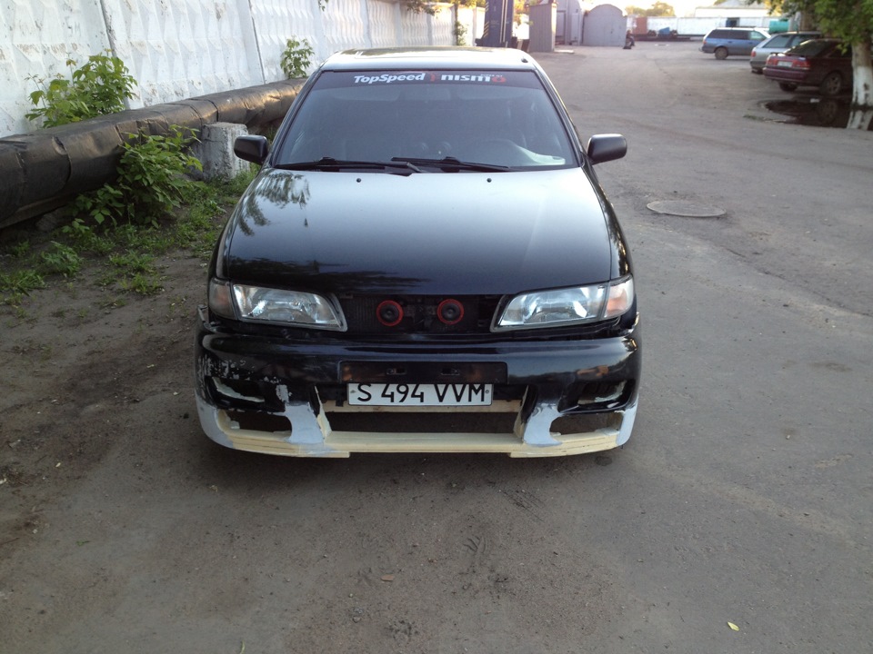 Бампер — Nissan Almera I (N15), 1,4 л, 1996 года | тюнинг | DRIVE2