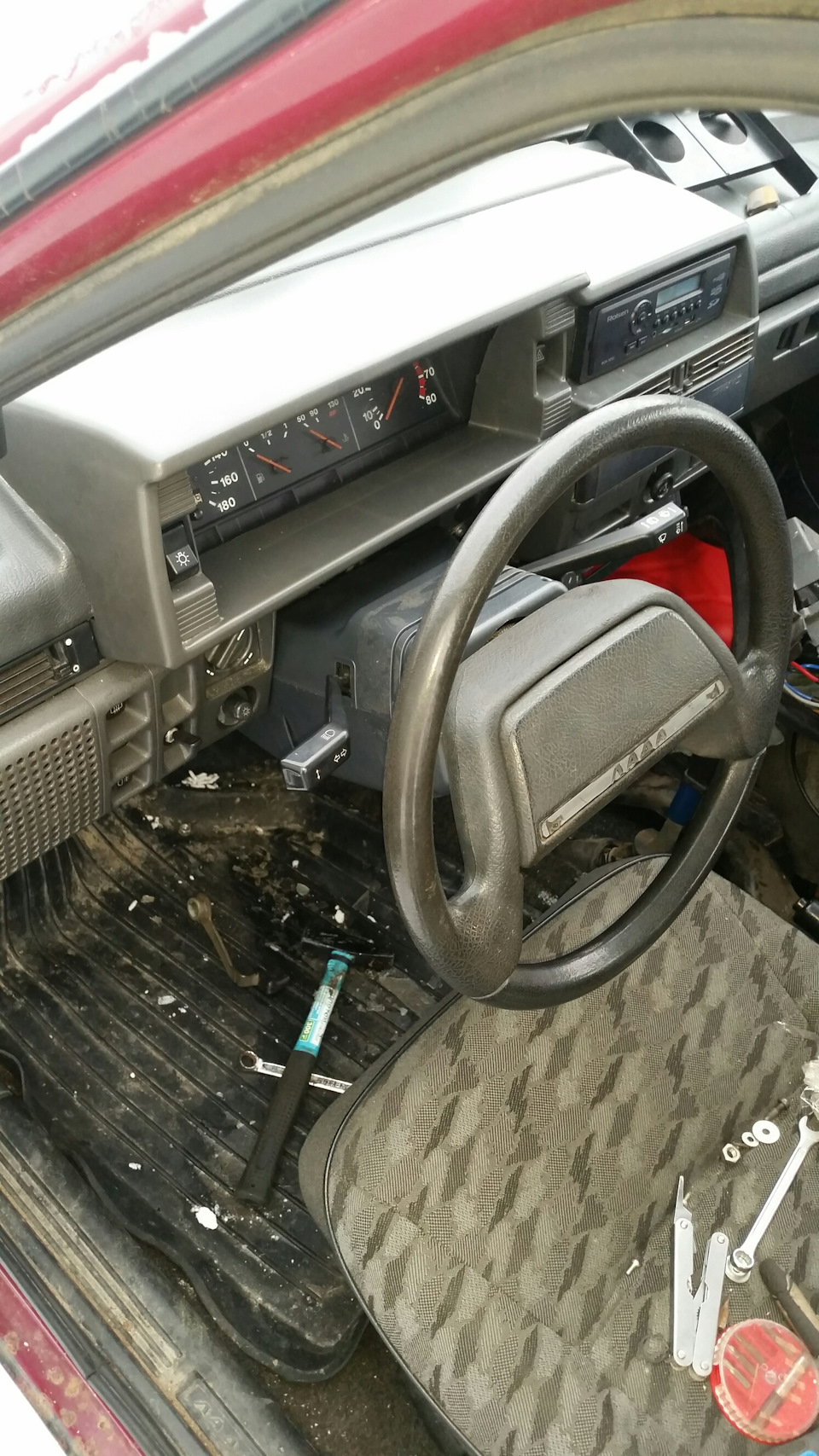 Рулевая колонка от Ваз 2110 с регулировкой на Ваз 2109 — Lada 21093, 1 ...