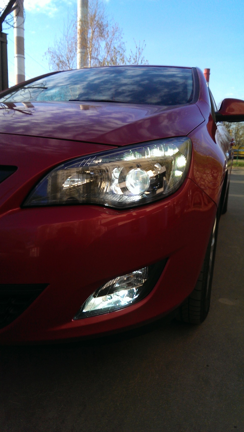 Установили ксенон фары — Opel Astra J, 1,6 л, 2011 года | тюнинг | DRIVE2