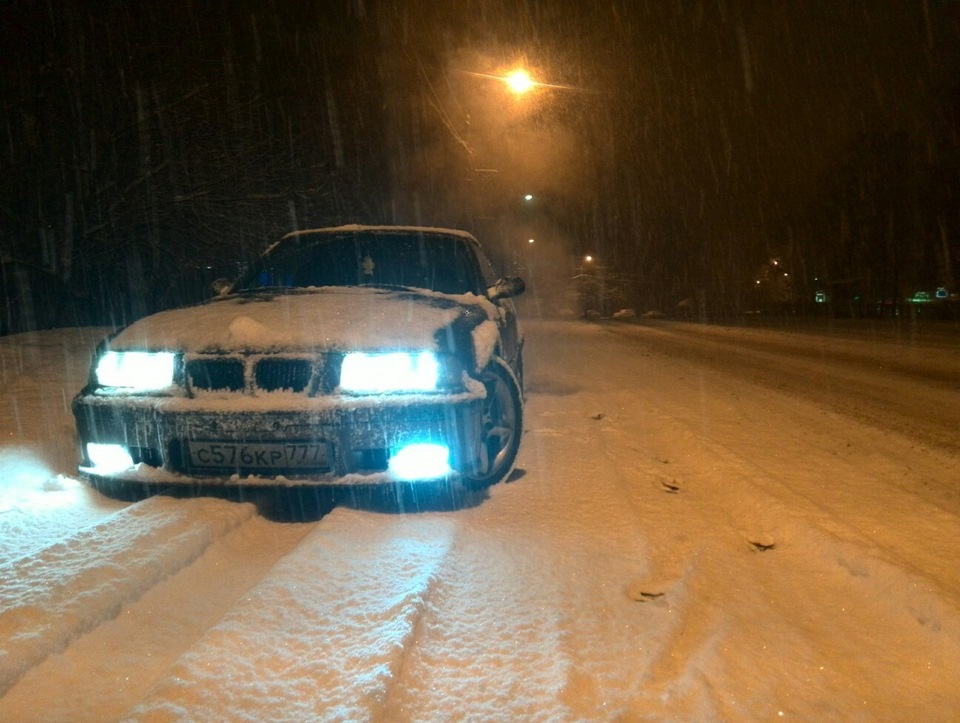 Снеег — BMW 3 series Coupe (E36), 2,5 л, 1993 года | видео | DRIVE2