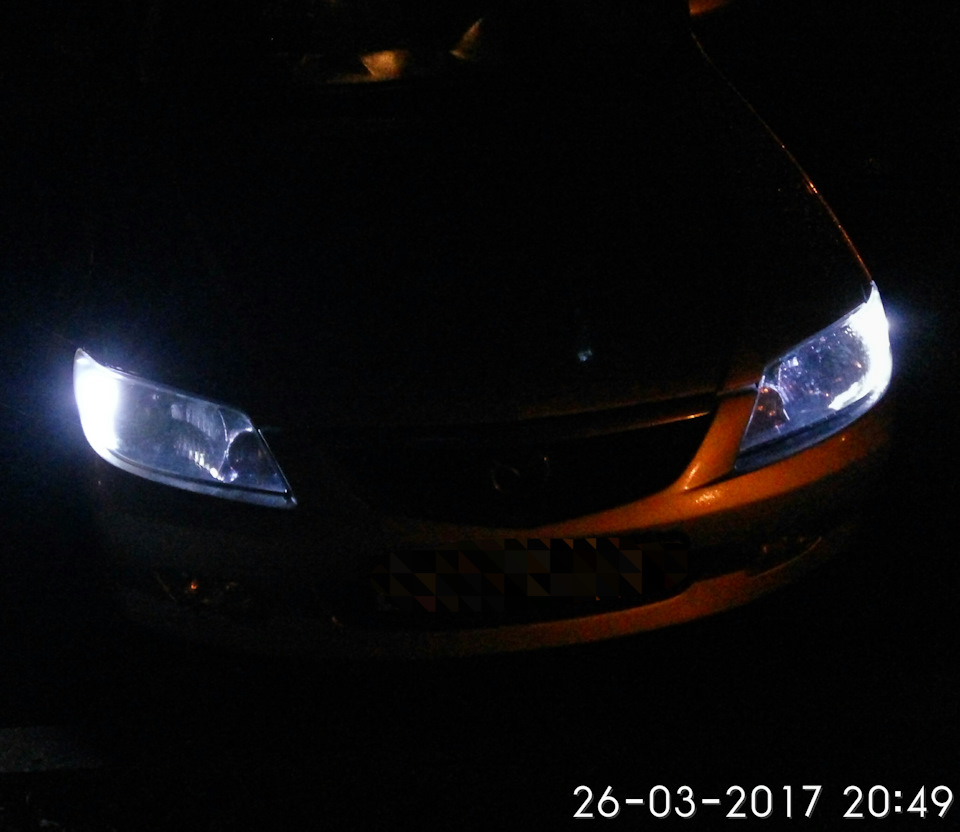 40] Поставил LED в габариты, дубль 2 — Mazda 323 VI, 1,6 л, 2001 года |  электроника | DRIVE2