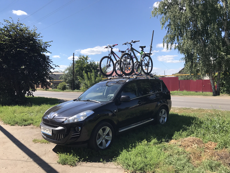 Расход топлива с велосипедами. — Peugeot 4007, 2,4 л, 2008 года ...