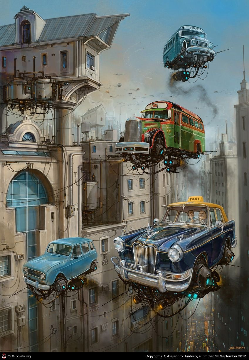 Интересные работы Alejandro Burdisio, сочетания будущего и прошлого — DRIVE2