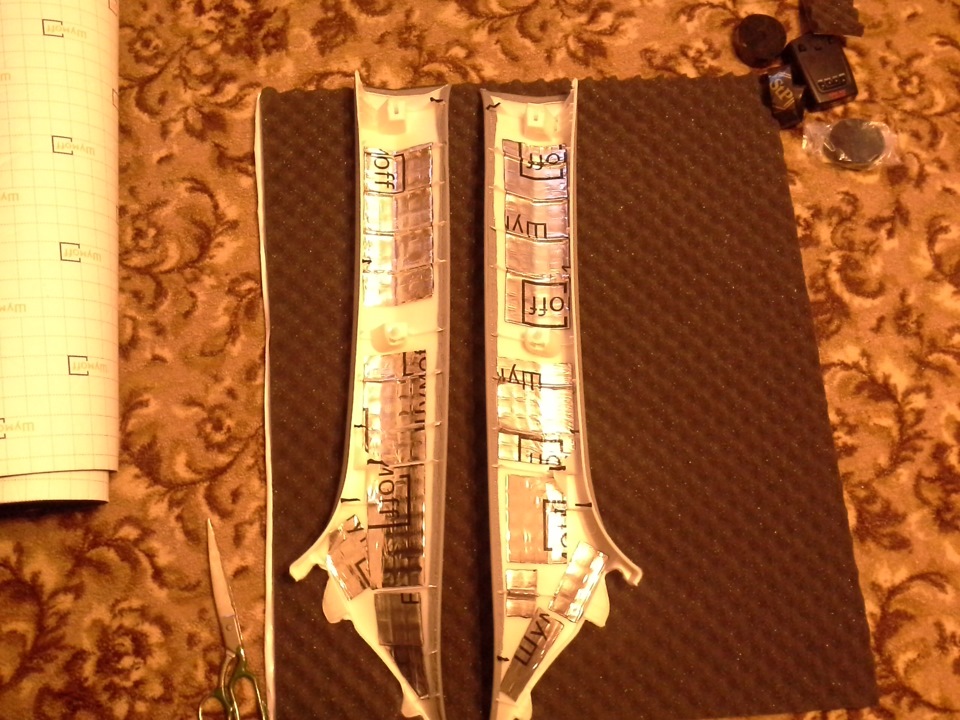 Шумоизоляция пластиковых элементов — Toyota Camry (XV50), 2 л., 2015 ...