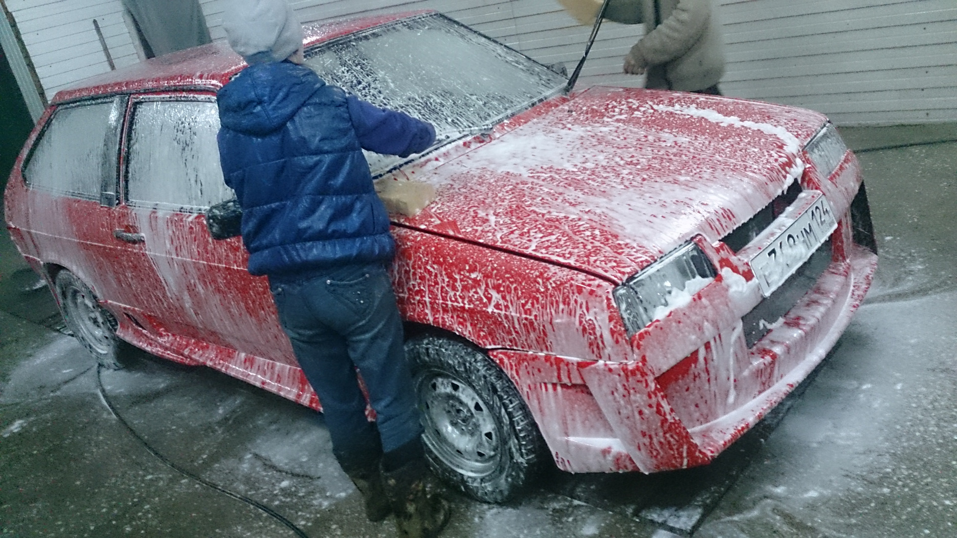 Мойка 😊 чистая машина лучше едет 😉 — Lada 21083, 1,5 л, 1987 года ...