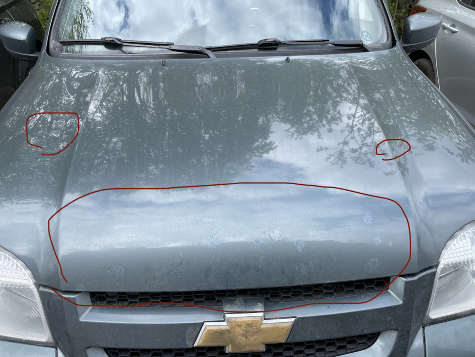 Где покрасить капот в Москве ? — Chevrolet Niva GLX, 1,7 л, 2017 года ...