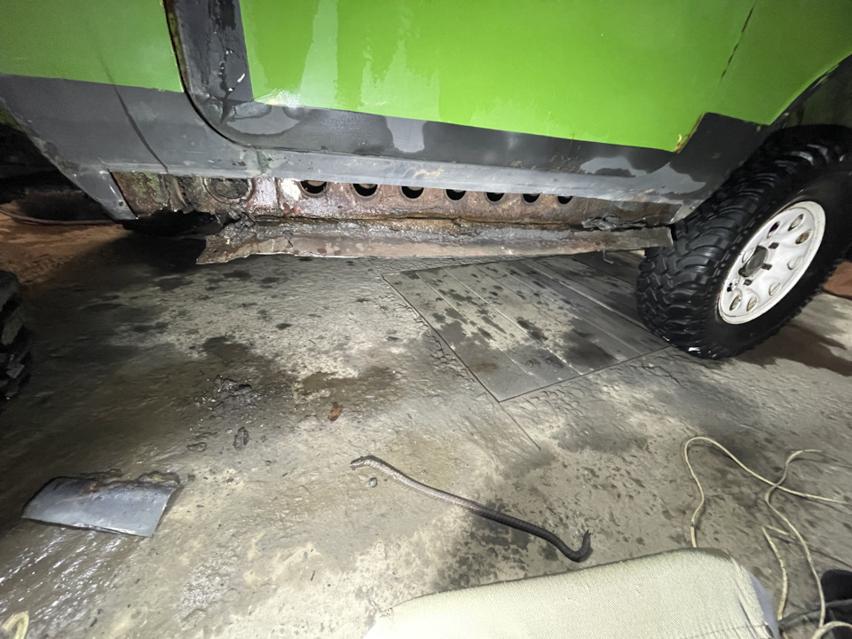 Замена порогов на профильную трубу — Lada 4x4 3D, 1,5 л, 1984 года ...