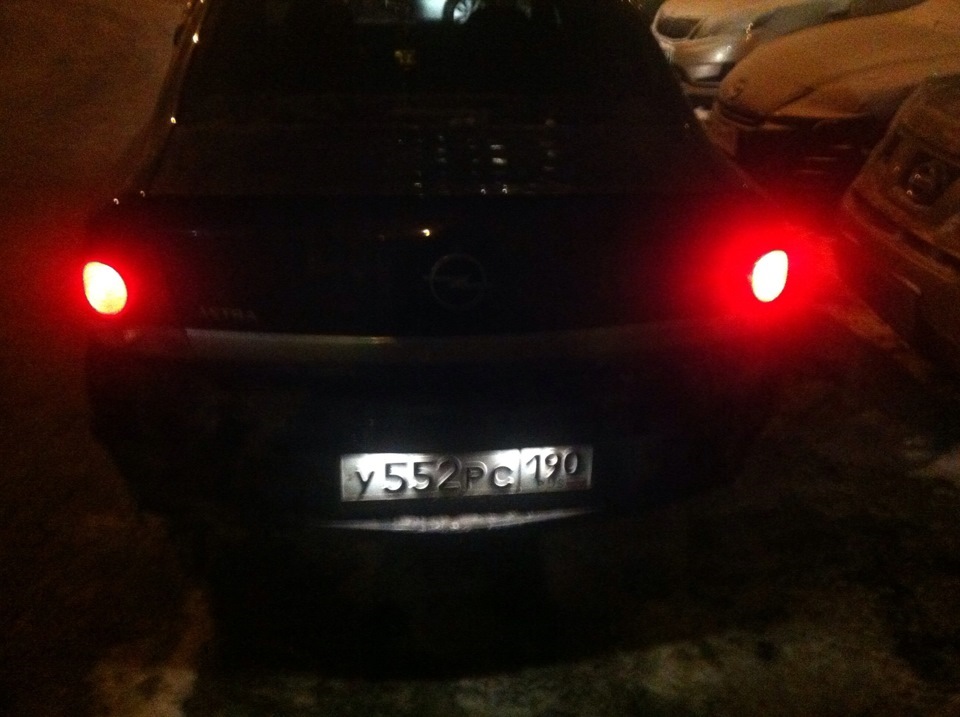 лампочки в подсветку номера — Opel Astra H, 1,8 л, 2009 года | стайлинг ...