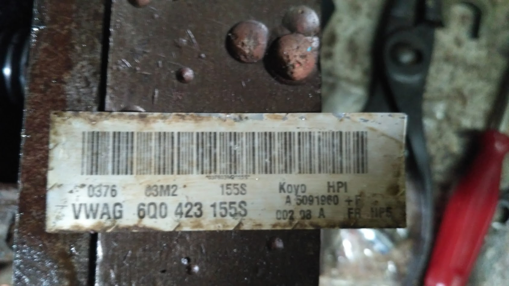 эгур KOYO — Skoda Fabia Mk1, 1,4 л, 2003 года поломка DRIVE2