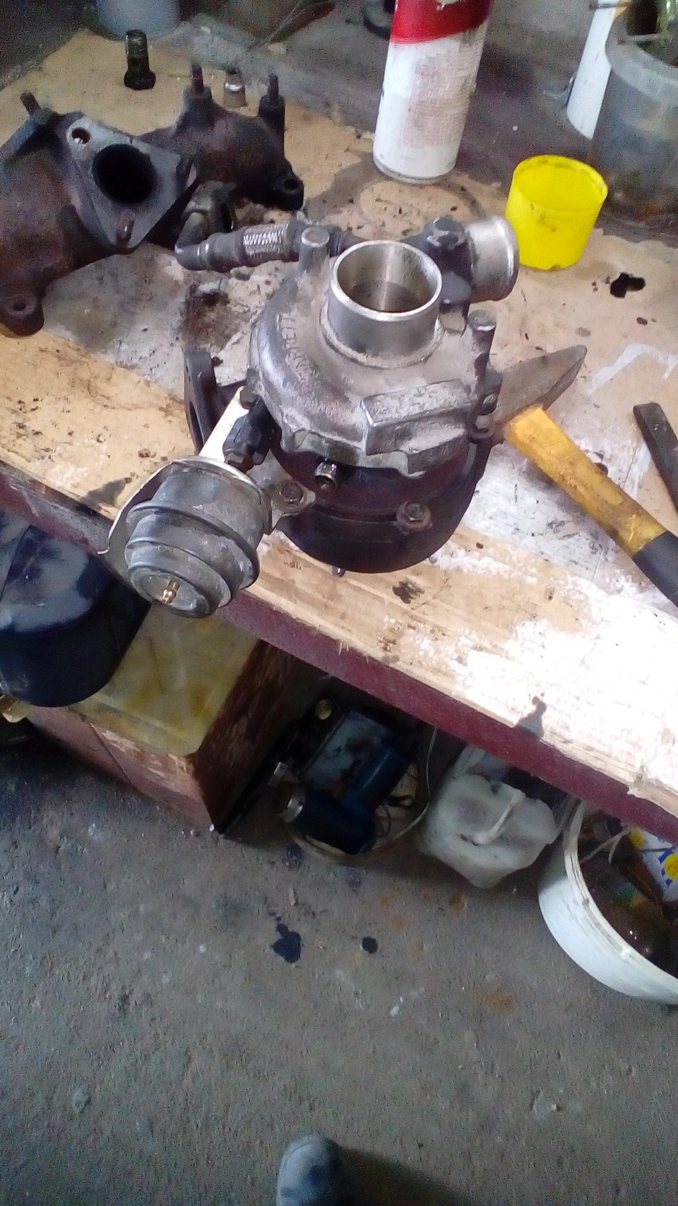 Чистка геометрии турбины — Audi A4 (B5), 1,9 л, 1997 года | своими ...