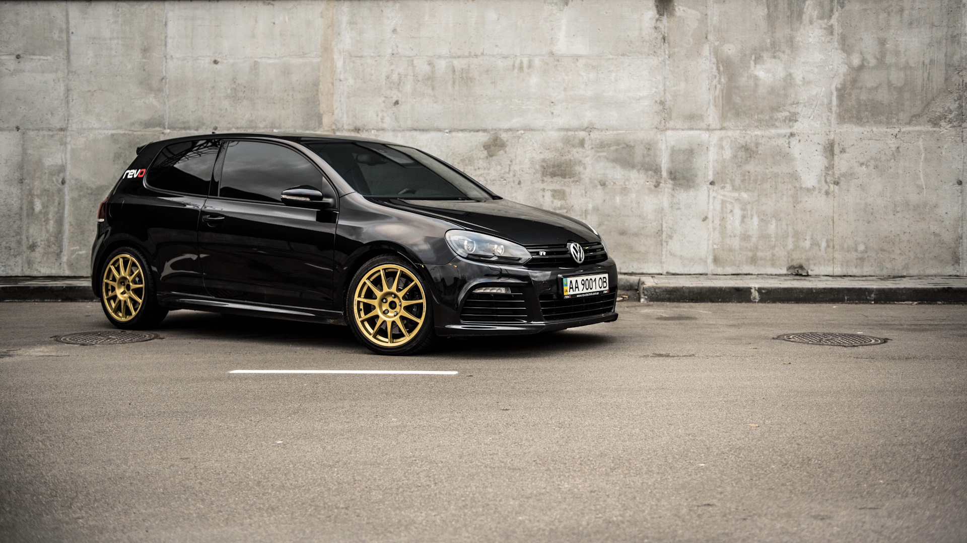 Golf 6 r черный