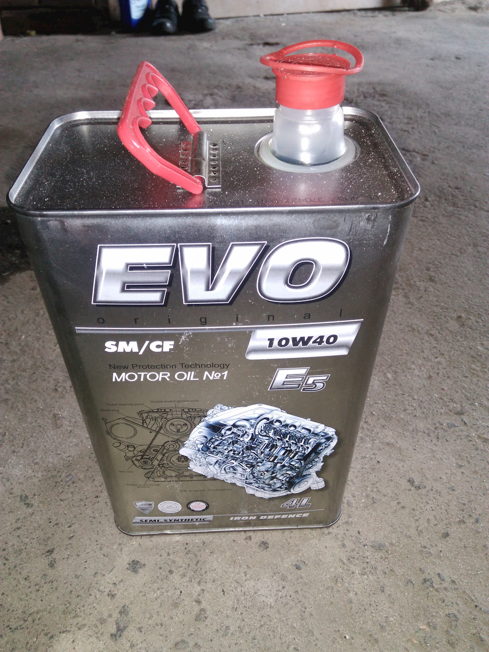 Моторное масло EVO E5 10W40 API SM/CF 4л — DRIVE2