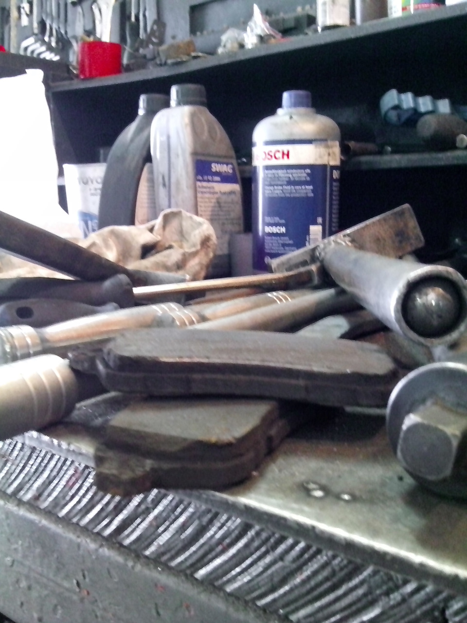 Старые колодки — Ford Fiesta (Mk VI)