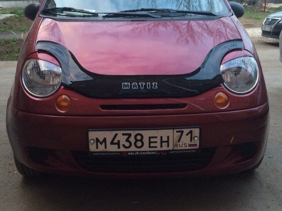 Реснички на фары Daewoo Matiz