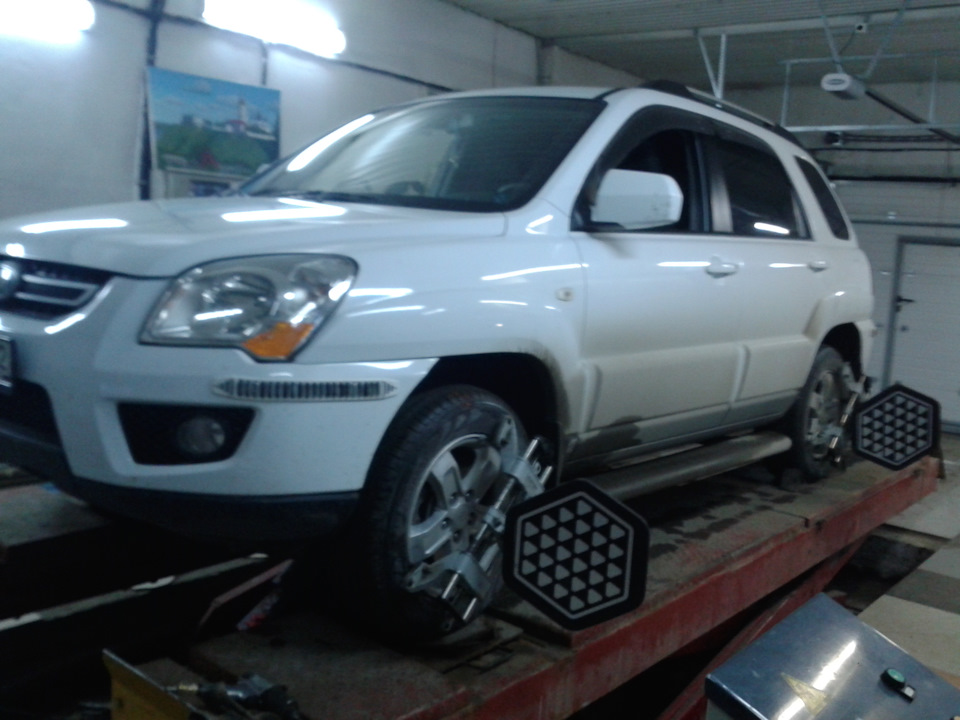 57250. Сход развала. Шаровые. Второй набор дисков. — KIA Sportage (2G ...