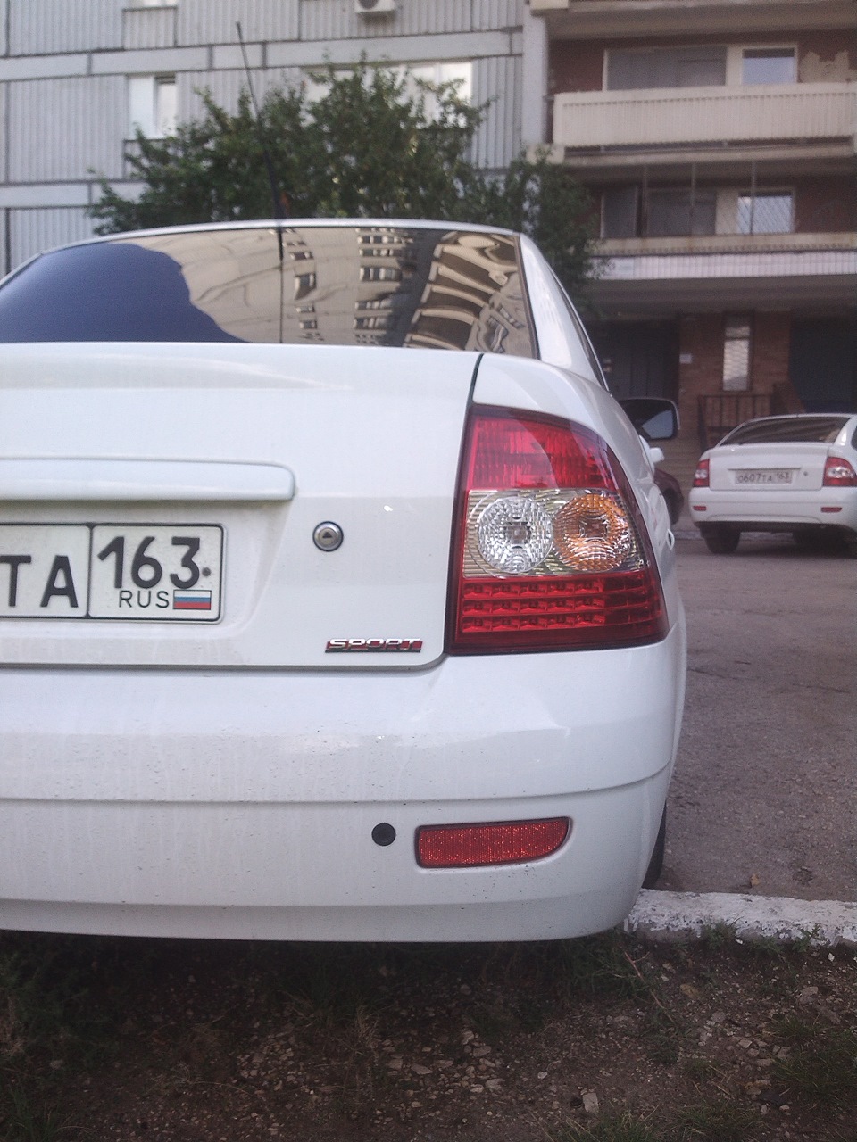 шильдик Sport — Lada Приора седан, 1,6 л, 2008 года | тюнинг | DRIVE2