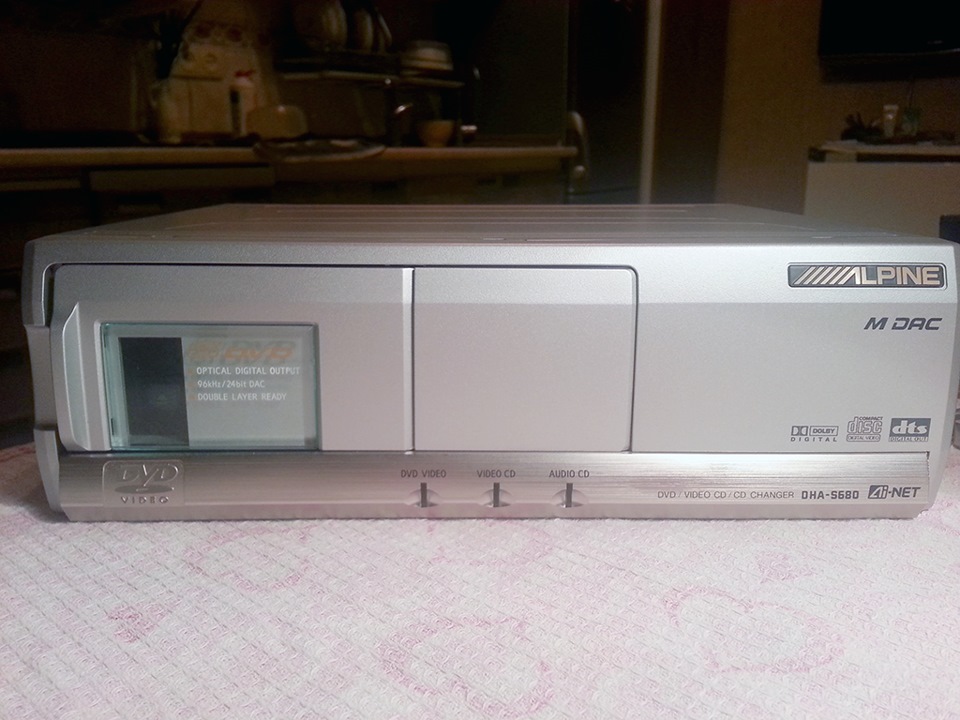 アルパイン　DVDチェンジャー　DHA-S680 ☆ALPINE アルパイン DHA-S680 CD DVD マルチメディアチェンジャー DVD