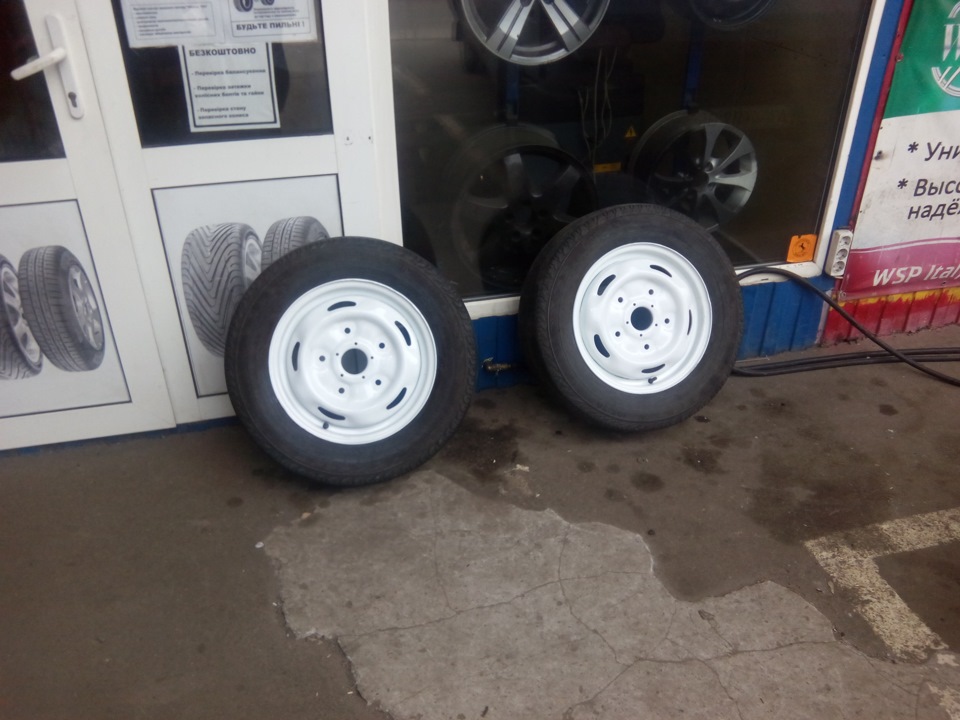 Переобулся в новые диски :) — Ford Transit (4G), 2 л, 1990 года ...