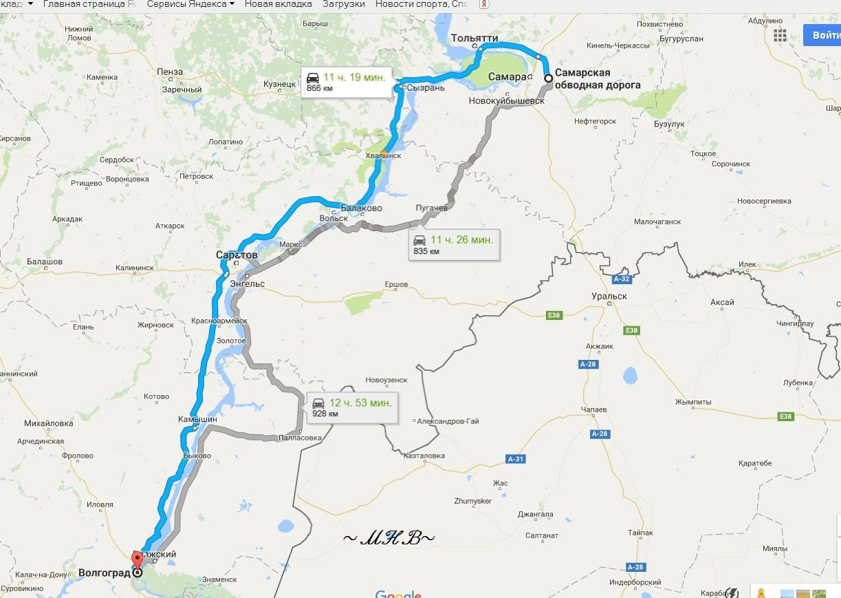 пенза кузнецк расстояние на машине