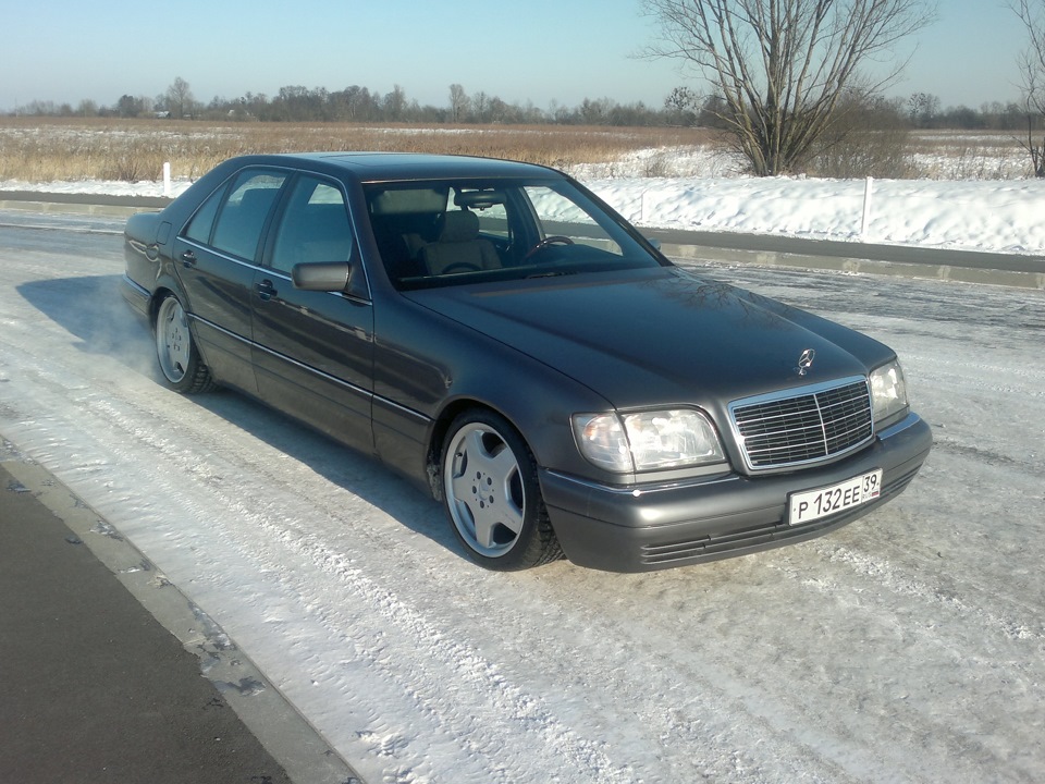 Mercedes Benz w140 зима