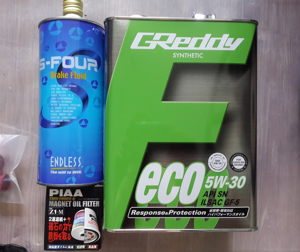 Моторное масло TRUST GReddy F-eco 5W-30, Масляный фильтр с двойным ...