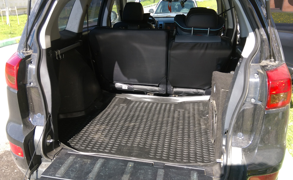 Новая одежда салона # коврик в багажник # расход-трасса — Peugeot 4007 ...