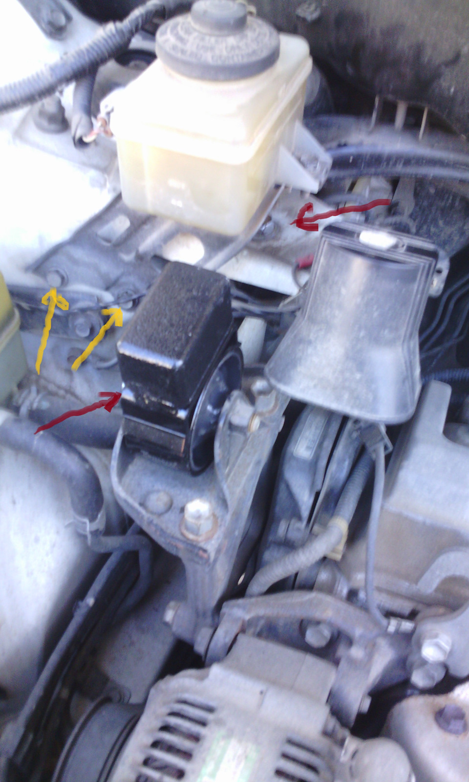 Информативная. Замена верхней подушки ДВС — Toyota Harrier (1G), 2,2 л ...