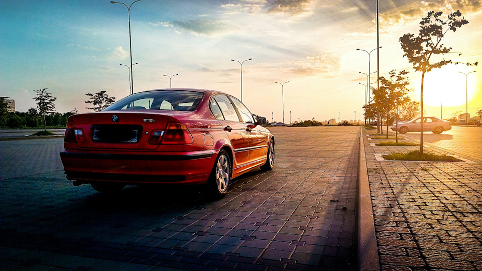 На закате - BMW 3 series Convertible (E36), 1,8 л, 1997 года фотография DRIVE2