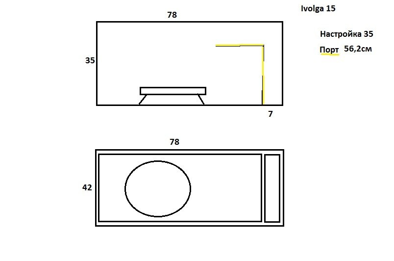Короб для сабвуфера 15 чертеж