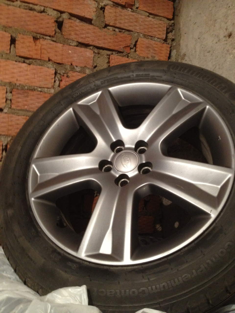 Продам диски R17 с новой резиной.ПРОДАНО! — Subaru Outback (BP), 2,5 л ...
