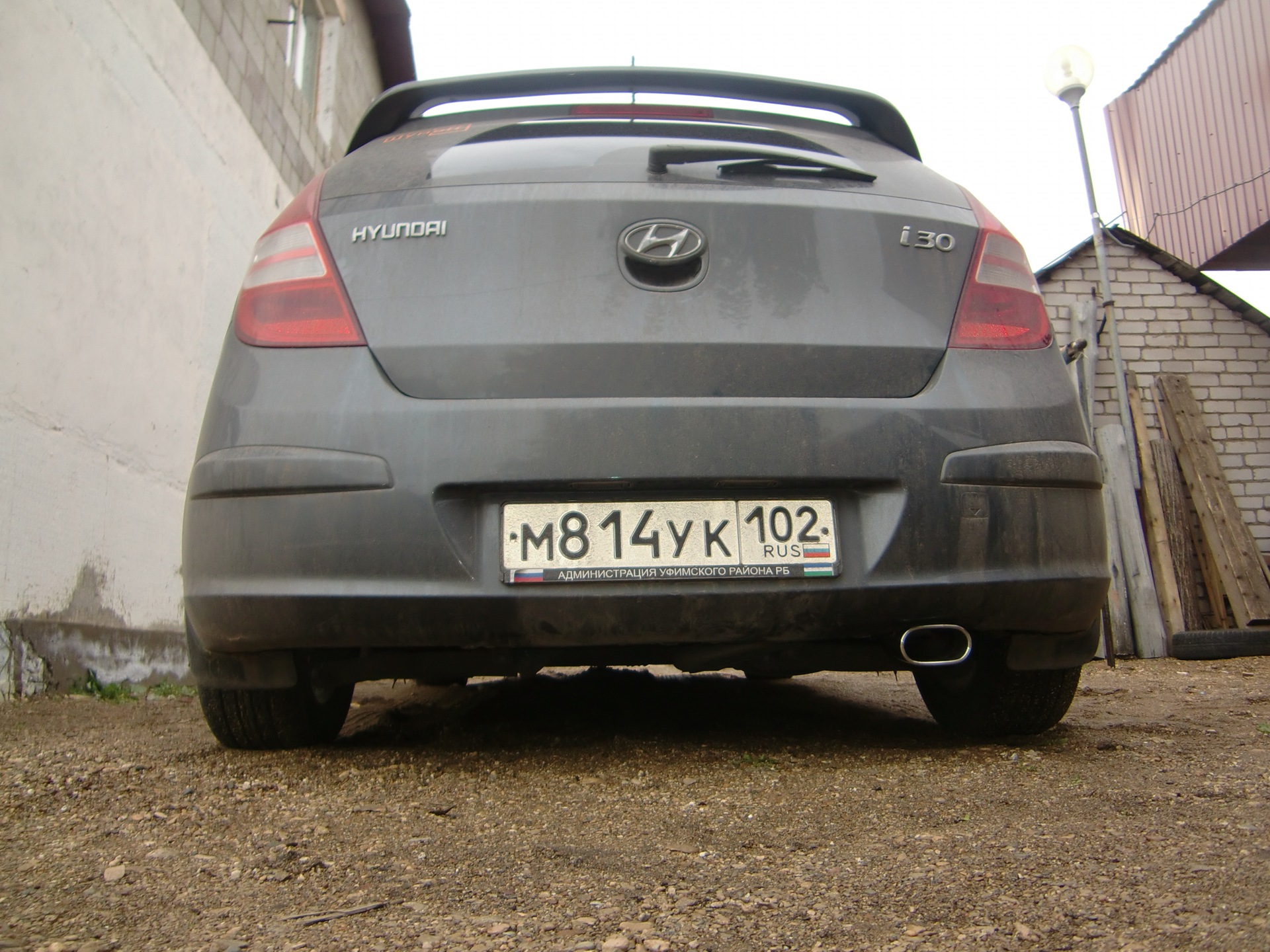 насадка на глушитель и поменял лобовое по каско — Hyundai i30 (1G), 1,4 ...