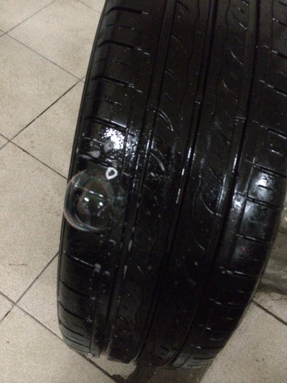 Прокол колеса, как это было)) — Hyundai Solaris Hatchback, 1,6 л, 2012 ...